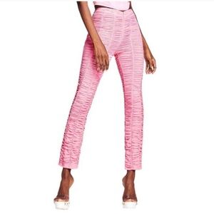 I am gia Ophelia ruched pink pants NWT